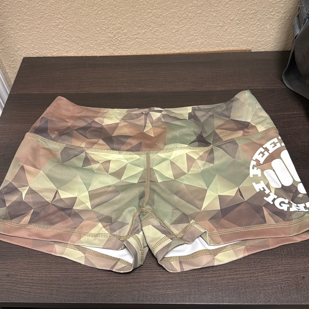 Feed Me Fight Me Camo shorts